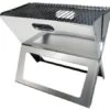 Camp4 Faltbarer Holzkohlegrill, 44x36x28cm, Stahl, Schwarz