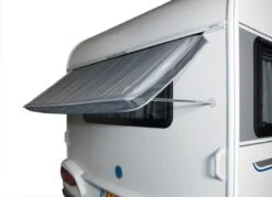 Bo-Camp Caravan Fenstermarkise, 180x75cm, Grau