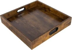 Bo-Camp Lindblade Tablett, 42x42x6cm, Braun