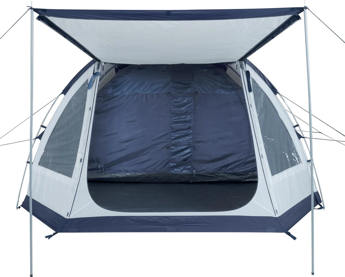 Tambu Poribar Familien Tunnelzelt, 5 Personen, 455x320x190cm, Grau/blau â Bild 2