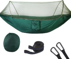 Origin Outdoors Pop Up Moskitonetz Hängematte, Dunkelgrün