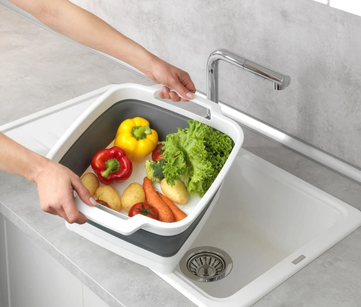 WENKO Sira Spülschüssel, Faltbar – Bild 5