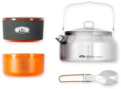 GSI Outdoors Glacier Ketalist Kochset, Edelstahl, 6-teilig