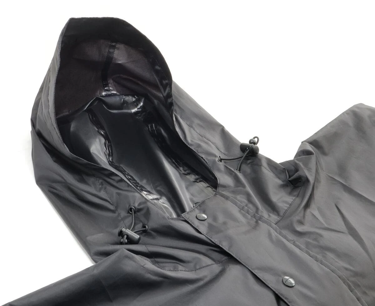 Origin Outdoors Trekking Regenponcho, Schwarz – Bild 2