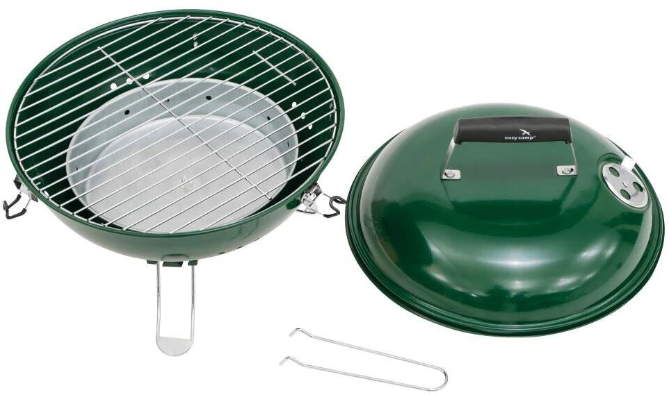 Easy Camp Adventure Holzkohlegrill, 35x36cm, Grün – Bild 3
