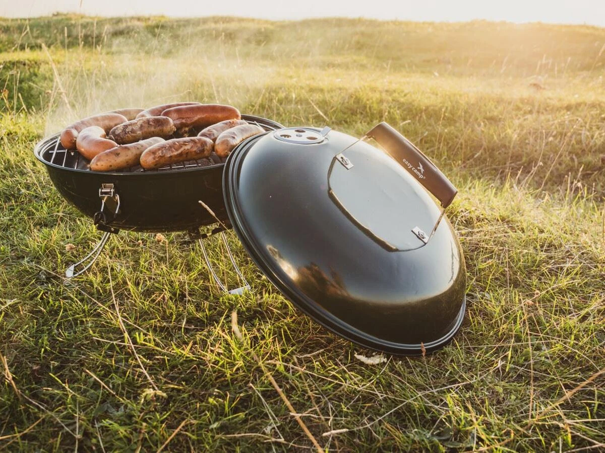 Easy Camp Adventure Holzkohlegrill, 35x36cm, Grün – Bild 9