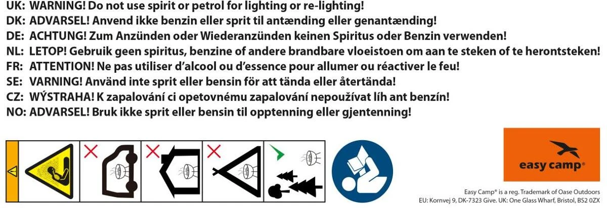 Easy Camp Adventure Holzkohlegrill, 35x36cm, Grün – Bild 10