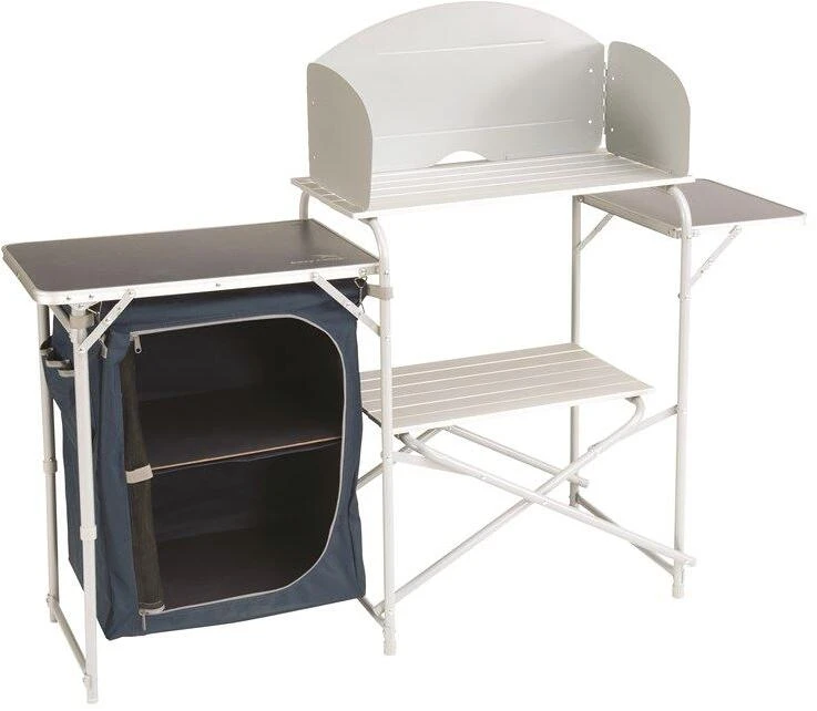 Easy Camp Sarin Küchentisch, 143x48x110,5cm, Stahlblau