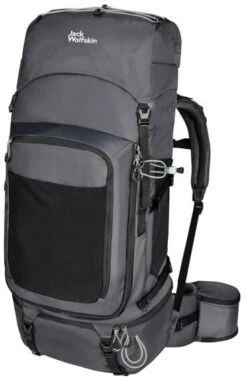 Jack Wolfskin Wilderness Photo Pack 65 Trekkingrucksack, 65L, Grau