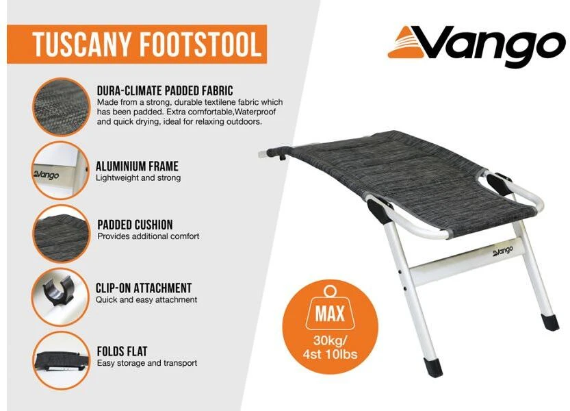 Vango Tuscany Beinauflage, Grau – Bild 4