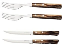 Tramontina Churrasco Steak/Pizzabesteck-Set, 4er-Set