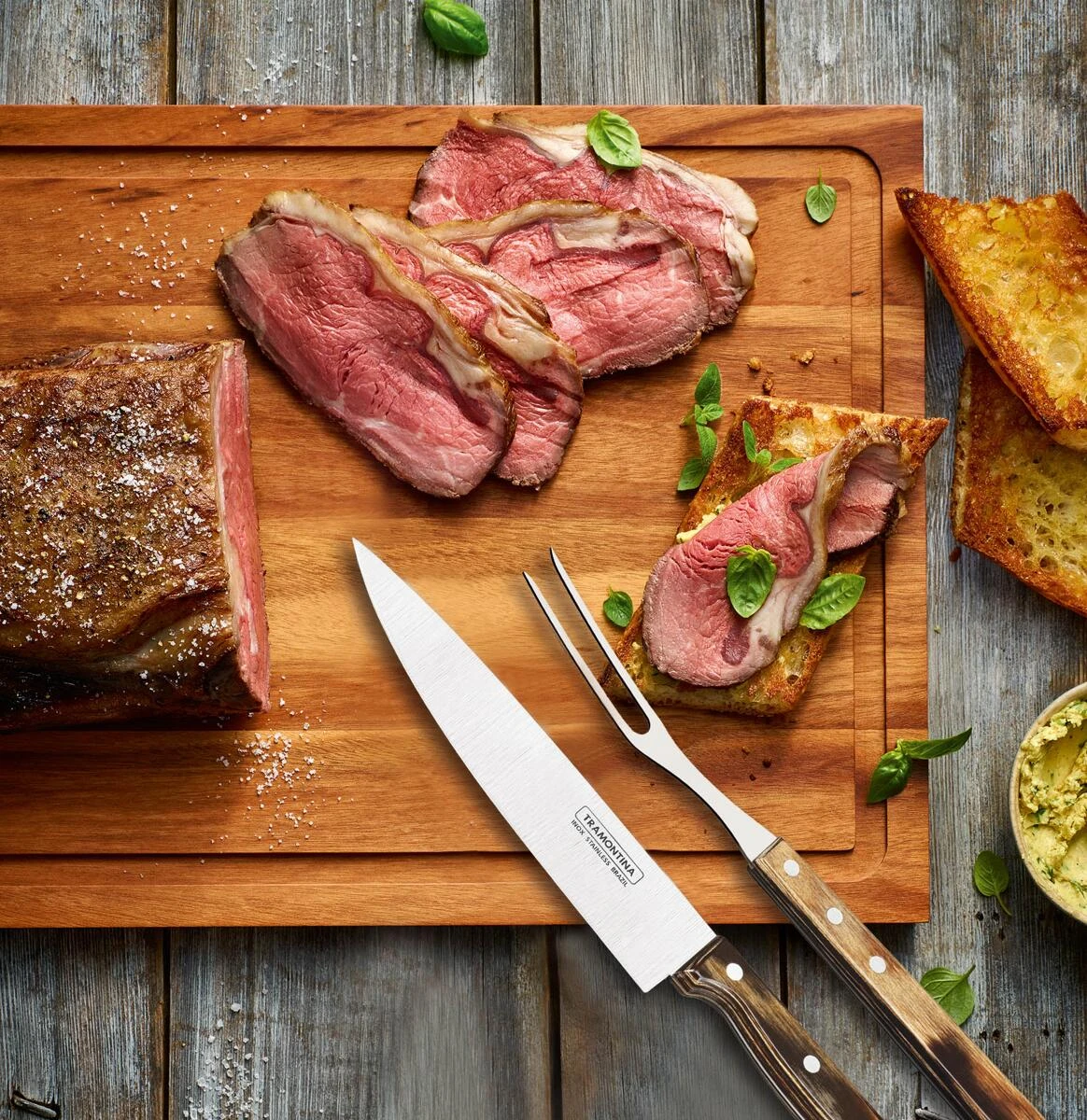 Tramontina Jumbo BBQ Koffer, Braun, 15-teilig â Bild 5