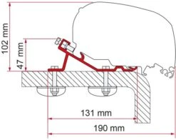 Fiamma F65/F80 Adapter Für Kit Standard