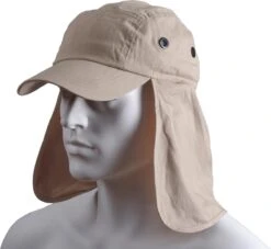 BasicNature Legionärskappe Mit Schutz, Beige