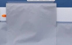 Hindermann Folien-Radkastenabdeckung, 150cm, Hellgrau