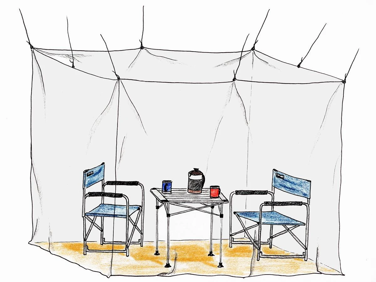 BasicNature Klassik Moskitonetz, Doppel – Bild 2