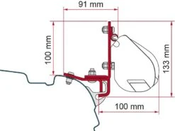 Fiamma F35 Adapter Für VW T5/T6 Mit Brandrup