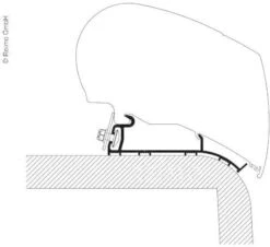 Thule Omnistor 9200/6300 Adapter, Hymer 2013 Roof