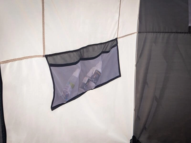 Reimo Duschzelt Campalto 150x150, Grau/anthrazit – Bild 3