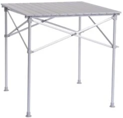 Rolltisch Alu 1, 70x70x70cm, Silber
