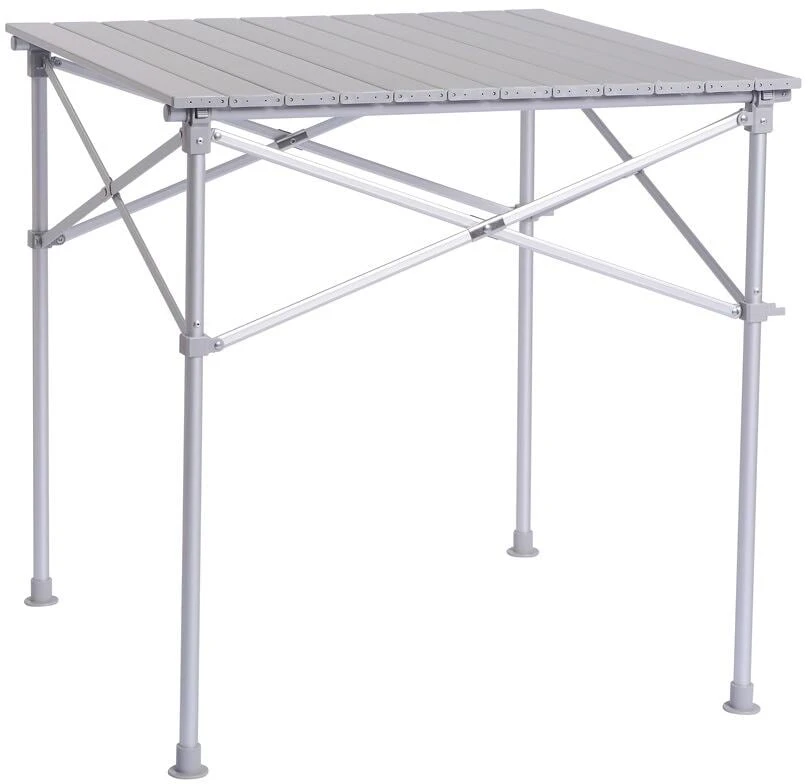Rolltisch Alu 1, 70x70x70cm, Silber