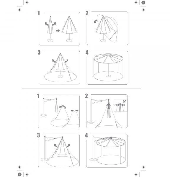Insektenschutz Für Sonnenschirme, 250x300cm – Bild 4