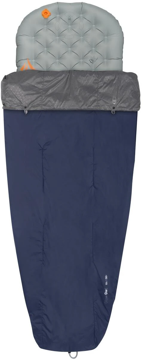 Sea To Summit Glow Gw-1 Deckenschlafsack, Dunkelblau/grau – Bild 5