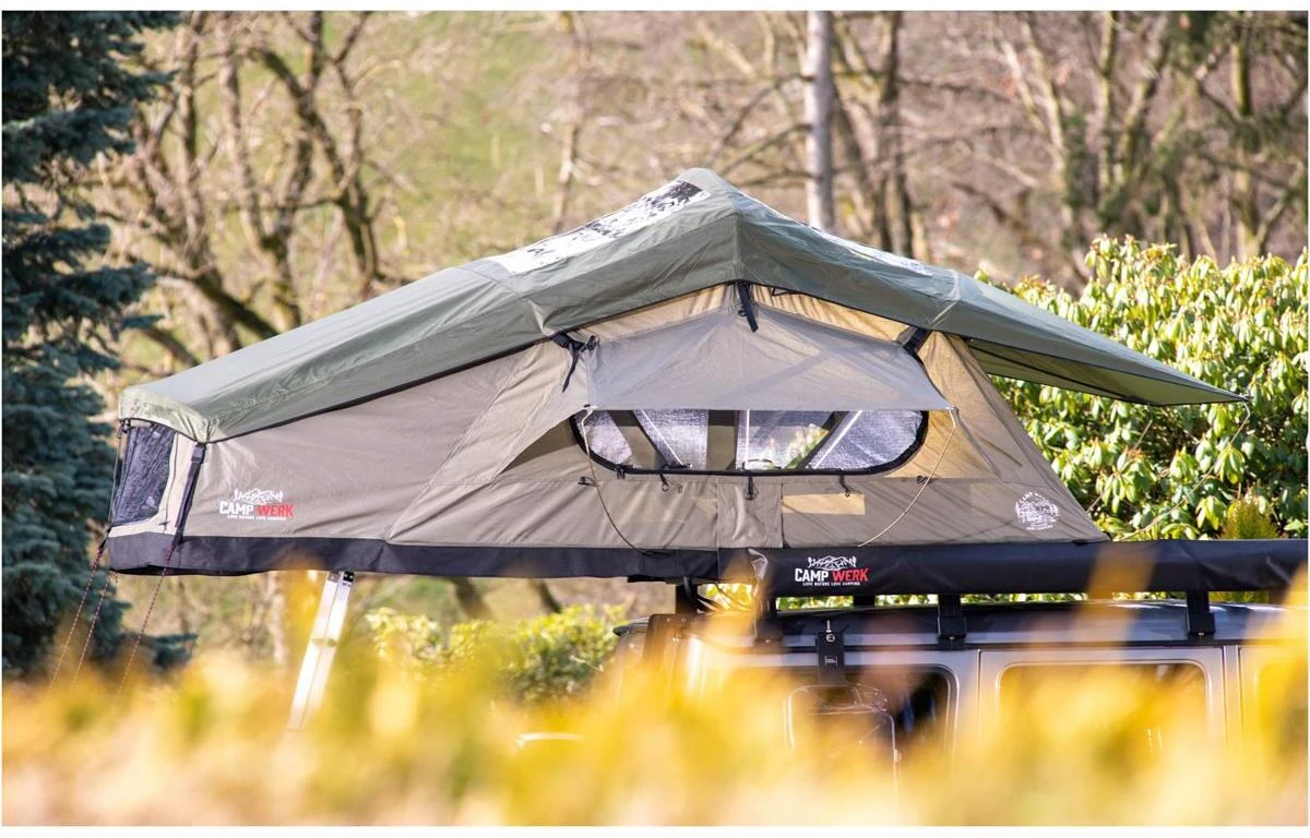 Campwerk Adventure Dachzelt Inkl. Matratzenunterlage, Oliv â Bild 2