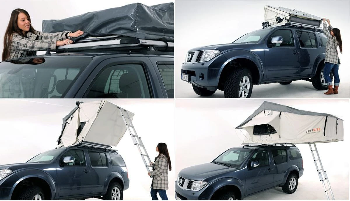 Campwerk Adventure Dachzelt Inkl. Matratzenunterlage, Oliv â Bild 7