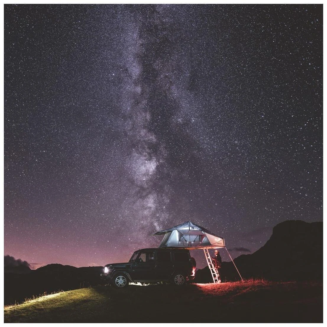 Campwerk Adventure Dachzelt Inkl. Matratzenunterlage, Oliv â Bild 9