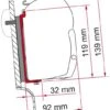 Fiamma F45 Adapter Für High Roof Westfalia