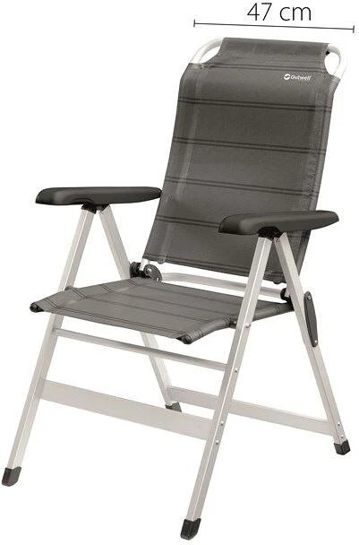 Outwell Ontario Campingstuhl, 61x70x105cm, Grau – Bild 2