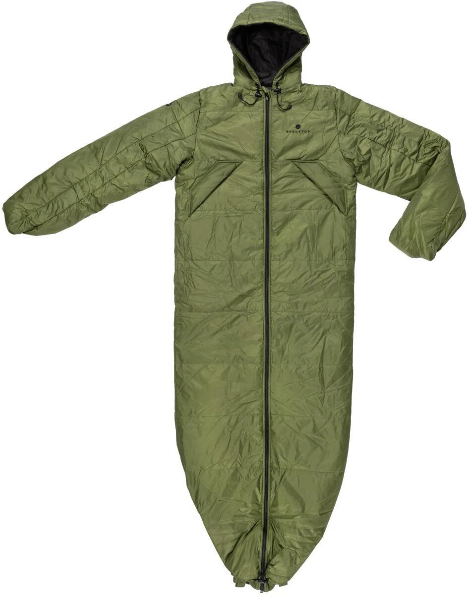 Bergstop CozyBag Wilderness Ärmelschlafsack, Grün/schwarz – Bild 2