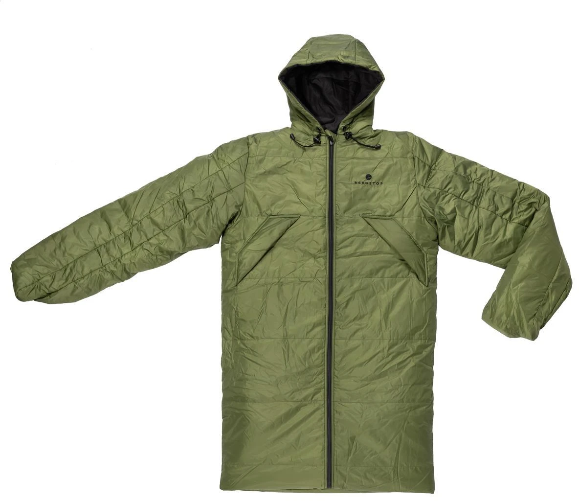 Bergstop CozyBag Wilderness Ärmelschlafsack, Grün/schwarz – Bild 3