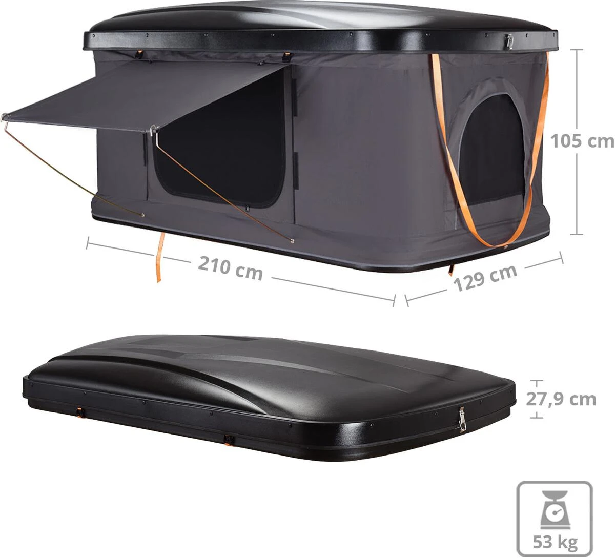 KingCamp Castiglio Ncello Dachzelt Mit Hartschale â Bild 3