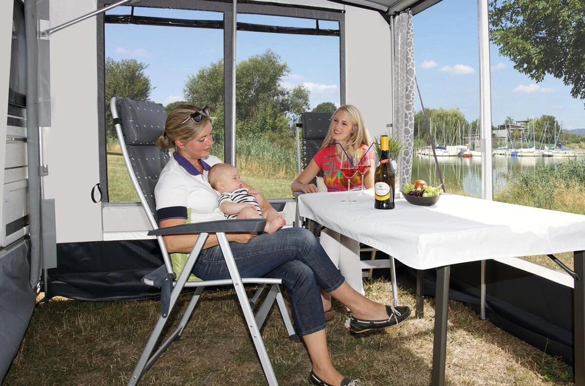 WIGO Rolli Premium Classic Seitenwand-Set, Grau – Bild 2