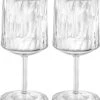 Koziol Club No.4 Weinglas, 300ml, Crystal Clear, 2er-Set