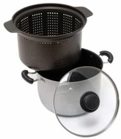 Camp4 Pastella Nudeltopf Inkl. Siebeinsatz U. Glasdeckel