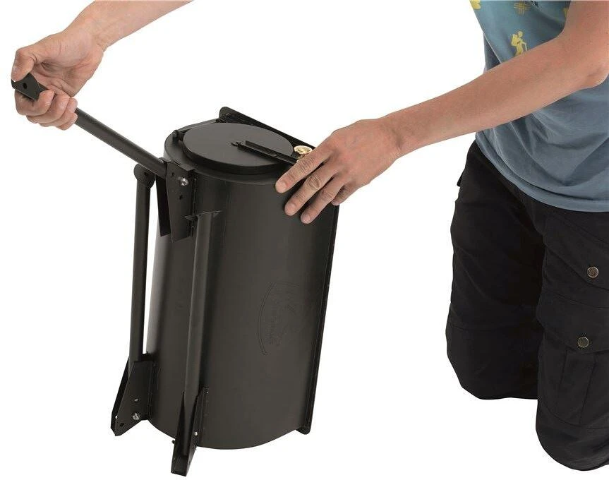 Robens Denali Zeltofen, 355cm, Stahl, Schwarz – Bild 4