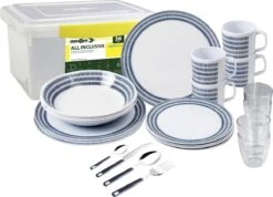 Brunner All Inclusive Bluebay Geschirrset, 36-teilig