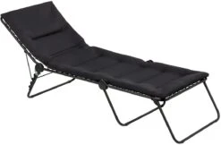 Lafuma Siesta AC Air Comfort L Campingliege, Acier Noir