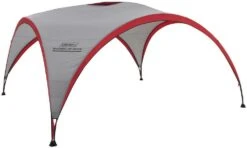 Coleman Shades Of Rock Festival Shelter, 450x450x243cm, Grau/rot