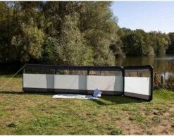 Reimo Hooge Air 480 Windschutz, 480x140cm, Granit/schwarz