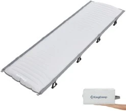 KingCamp Feldbett Mit Integrierter Luftmatratze, Hellgrau