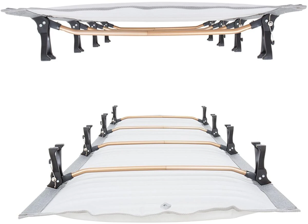 KingCamp Feldbett Mit Integrierter Luftmatratze, Hellgrau â Bild 3