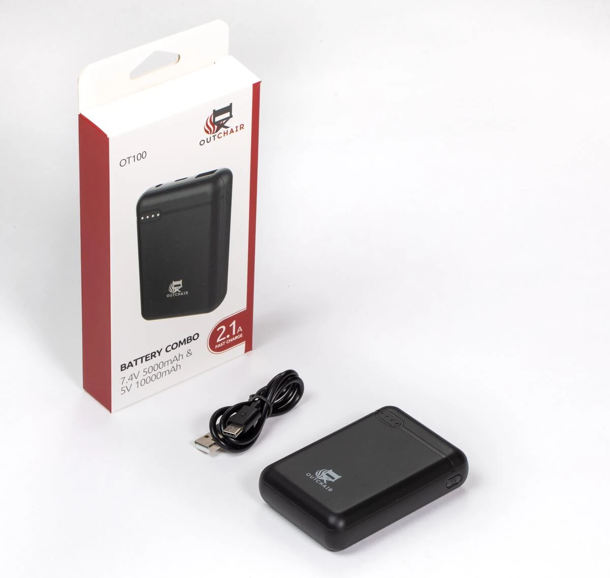 Outchair Combo Powerbank, 10000mAh, Schwarz â Bild 5