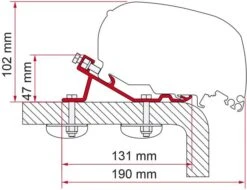 Fiamma F65 Eagle Adapter Standard, 400cm