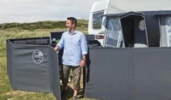 Isabella Türelement Für Windschutz Mega, 115x80cm, Granite