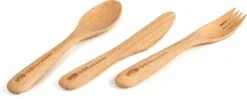 GSI Outdoors Rakau Besteckset, Buchenholz, 3-teilig