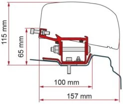 Fiamma F40van Adapter Kit Für Renault Trafic Ab 2014